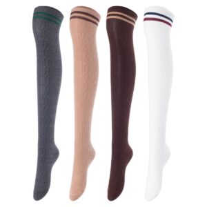 JMYP1023 Women's 5-Pair Cotton Knee-High Socks - Random Colors